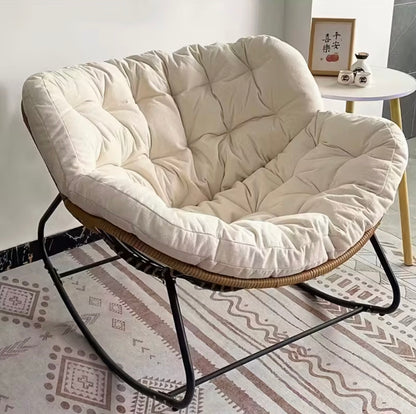 Luxury Padded Rocking Chair for Indoor & Outdoor Ultra Comfortable Relax Chair